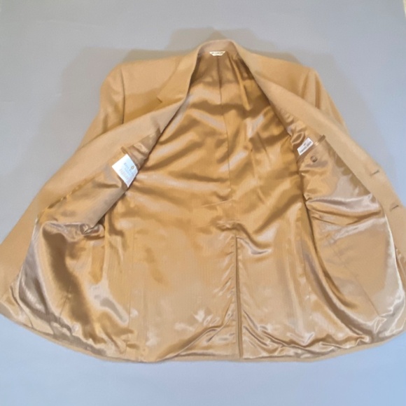 Men’s Camel Hair Sport Coat ?46R Camel Tan Heritage Style Luxury Blazer Classic - Picture 7 of 10